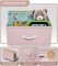 Sorbus 6 Drawers Dresser- Storage Unit with Steel Frame, Wood Top, Fabric Bins - for Bedroom, Closet, Office and more